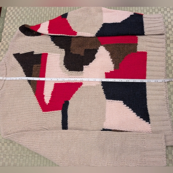 NN07 No Nationality Brady Intarsia Knit Wool Alpaca Jumper Men's Size Small - Picture 8 of 8